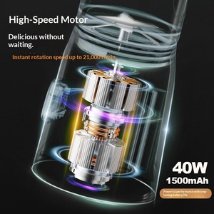 Nuevo Licuadora Portátil Recargable Multifuncional para Bebés, Picadora de Hielo y Alimentos, Vaso para Jugos <span class=keywords><strong>con</strong></span> Cinco Cuchillas - Product Image 3
