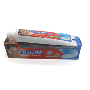 Denta 99 Dentifrice à la menthe naturelle Fabricant en gros de dentifrice 175g Dentifrice blanchissant les dents avec brosse à dents - Product Image 5