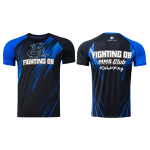 <span class=keywords><strong>Rashguard</strong></span> Personnalisable à Manches Courtes pour Surf <span class=keywords><strong>MMA</strong></span>, Équipement de Combat BJJ Jiu Jitsu, Créez Votre Propre Logo, T-shirt de Compression Sublimé <span class=keywords><strong>MMA</strong></span> - Product Image 2