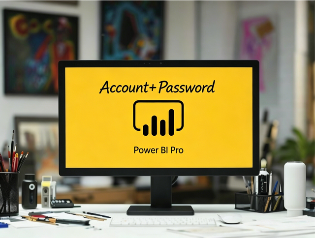 Power BI Pro Account Analytics and Data Visualization Desktop Desktop Self-Service Software Includes Office 365 Business Edition