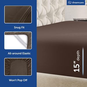 Set di Lenzuola Serie 1500 |   Biancheria da Letto Ultra Morbida e Fresca per Hotel - Tasche Profonde - Resistente a Rughe, Macchie e Sbiadimento - Product Image 5
