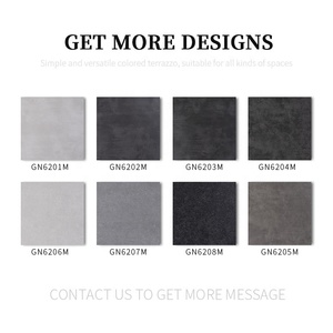 Carrelage de salle de bain moderne 60x60cm effet <span class=keywords><strong>ciment</strong></span> gris foncé, porcelaine mate antidérapante pour sol et mur - Product Image 2