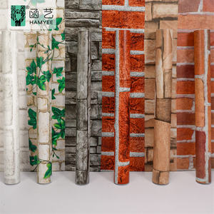 Autoadhesivo Decorativo 45cm * 10m Revestimiento de paredes <span class=keywords><strong>Papel</strong></span> pintado de <span class=keywords><strong>ladrillo</strong></span> <span class=keywords><strong>blanco</strong></span> <span class=keywords><strong>Papel</strong></span> de pared Peel and Stick - Product Image 3