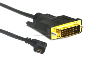 <span class=keywords><strong>Micro</strong></span> <span class=keywords><strong>Hdmi</strong></span> Loại <span class=keywords><strong>D</strong></span> Up & Down Left & Right Góc Cạnh 90 Độ Để Dvi 24 + 1 Cáp 30cm Mạ 3D 4K 1080 P Âm Thanh Cho Máy Tính - Product Image 1