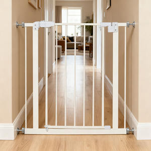 Barrière de sécurité pour animaux de compagnie en métal portable pour intérieur, barrières et enclos de qualité supérieure pour animaux de compagnie et bébés - Product Image 5