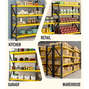 <span class=keywords><strong>Scaffalature</strong></span> in metallo industriale per garage e magazzini di media portata rastrelliera Boltless con 5 strati di ripiani in acciaio per imballaggio in cartone - Product Image 5