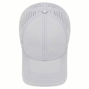Gorra de Béisbol Impermeable con 6 Paneles y Orificios Cortados con Láser para Hombre, con Logotipo de Fabricante OEM, Gorra de Béisbol de Secado Rápido para Actividades al Aire Libre - Product Image 4