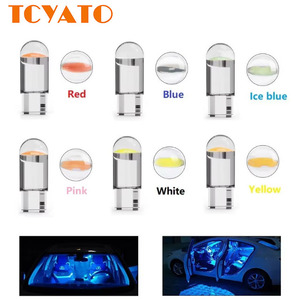 TCYATO หลอดไฟ LED คุณภาพสูง T10 คริสตัลใส COB ความสว่างสูง W5W ไฟอ่านหนังสือ ไฟส่องภาพ ไฟขนาดเล็ก - Product Image 3