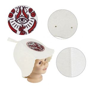 Vente en gros Chapeau de sauna en feutre de laine Chapeau épais en feutre de laine pour femmes - Product Image 6