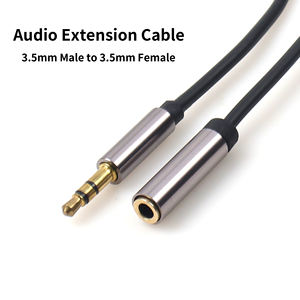 3.5mm <span class=keywords><strong>Stereo</strong></span> 3 kutuplu erkek kadın araba ses kablosu konnektör adaptörü için hoparlör mikrofon ses Video kabloları - Product Image 2