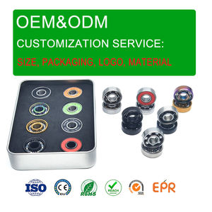 8x22x7mm מסבים 608 קרמיקה 8 x22x7mm ABEC-11 zro2/si3n4 כדורים שחורים סקייטבורד נושא החלקה נושאת החלקה מוטבע רולר - Product Image 2