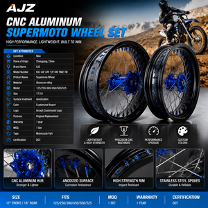 Juego de Ruedas Explosive Models de 18/19/21 Pulgadas para Motocicleta YZ250F Años 2008-<span class=keywords><strong>2023</strong></span>, Supermoto, Pit Bike, Ruedas de Aluminio con Radios - Product Image 1