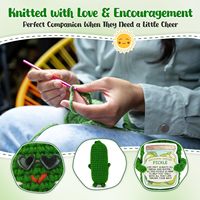 Cadeaux au crochet faits main, amusants et inspirants, en forme de cornichons, pour femmes et hommes - Anniversaire et détente