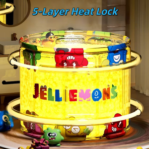 JELLLEMONS Seau de bain authentique pour bébé 79 cm, grande <span class=keywords><strong>baignoire</strong></span> pliable pour nourrissons, sans BPA, <span class=keywords><strong>baignoire</strong></span> portable pour bébés de 0 à 6 ans - Product Image 3