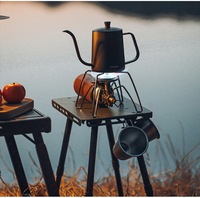 Tabouret et table pliants 2-en-1 tactiques portables en alliage d'aluminium, rétractables et compacts pour le camping, les pique-niques et les voyages en plein air