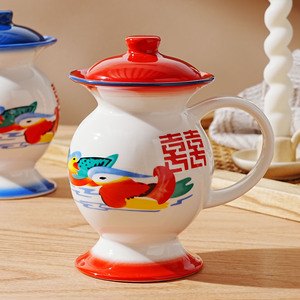 Tazza di acqua sputconata tazza divertente nostalgica vecchio stile sensazione di Internet tè contenitore a camera <span class=keywords><strong>in</strong></span> <span class=keywords><strong>ceramica</strong></span> forma strana - Product Image 4