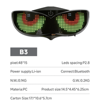 Feu arrière intelligent BRAD pour vélo, 10 lentilles, contrôle par application, lumière d'avertissement LED personnalisée pour moto, étanche, rechargeable, pour vélo électrique