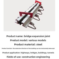 Joint de dilatation en caoutchouc étanche de type doigt avec plaque en acier pour ponts en béton Juliu – Matériel de construction routière