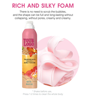 Mousse de bain à base de plantes de marque privée OEM Gel douche moussant pour le corps à l'acaride biologique avec ingrédients hydratants et parfumés