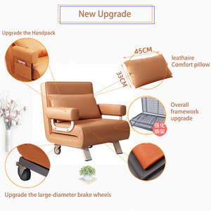 Sofá cama individual plegable convertible, sofá cama ajustable, plegable - Product Image 5