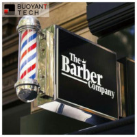 Enseigne lumineuse LED personnalisée pour salon de coiffure, étanche, pour extérieur, publicité, boîte à lumière