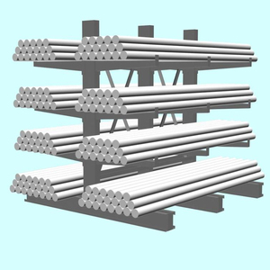 Rivestimento di potenza nuovo Rack di stoccaggio a mensola Rack magazzino - Product Image 1