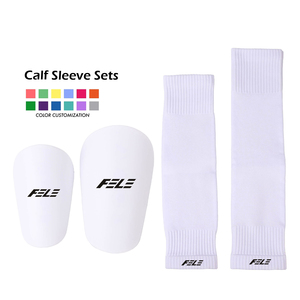 Espinilleras de fútbol con logotipo personalizado OEM, Correa deportiva para pierna, soporte para pantorrilla, manga de compresión para pantorrilla, espinillera, juego de manga para pantorrilla - Product Image 1