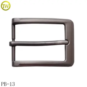Hebillas de torneado de PIN occidental de aleación de zinc para hebilla reversible de metal de cinturón hebilla de PIN de 35mm