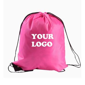 Promotional Custom logo Nice Drawstring Cloth <b>Bag</b> Drawstring Gym <b>Bag</b> for Women Men Children - Product Image 1