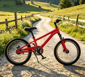 Bicicletta per Bambini con Telaio in Acciaio ad Alto Tenore di Carbonio, Pneumatici Antiscivolo, Cestino Opzionale, Stile Parco Divertimenti - Product Image 1
