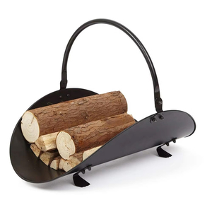 Support à bûches en métal noir <span class=keywords><strong>pour</strong></span> intérieur, panier à <span class=keywords><strong>bois</strong></span> <span class=keywords><strong>de</strong></span> chauffage, grande berceau à <span class=keywords><strong>bois</strong></span> <span class=keywords><strong>pour</strong></span> cheminée - Prix usine - Product Image 3