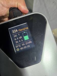 Nouvelle borne de recharge pour véhicule électrique Sixpence 3,5 kW 7 kW Type 2 AC avec écran tactile, 220 V 16 A/32 A, station de recharge portable pour voiture à domicile, câble de 5 m, IP55, écran LCD de 2,2 pouces - Product Image 6