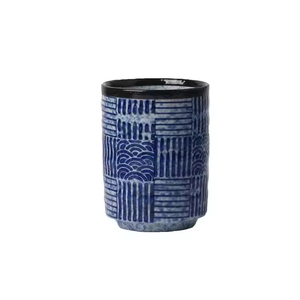 Wholesale Modern Nordic Simple Pattern Reusable Sustainable <b>Ceramic</b> Mug Qinghai Ripple Japanese Tea <b>Cup</b> for Restaurant Use - Product Image 5