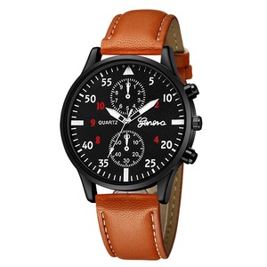 Luxury Quartz Men's Fashion Watch with Waterproof Dial Display Business-Style Leather Band Crystal <b>Window</b> Gift for Him - Product Image 2