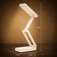 Lampe de table LED portable rechargeable par USB, à intensité variable, 3 températures de couleur, protection oculaire, flexible, multifonctionnelle, moderne, DC pour la lecture