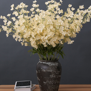Guirnalda de Flores de <span class=keywords><strong>Campanula</strong></span> Azul, Flores de Seda, 95 cm, 80 Piezas, para el Día de San Valentín, Planta Artificial, Precio de Fábrica - Product Image 6