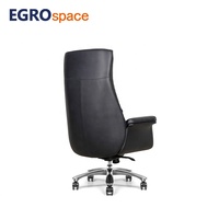 Fauteuil de bureau de direction en cuir de luxe EGROspace, pivotant, en bois, pour réception, vente en gros d'usine