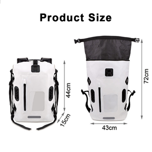<span class=keywords><strong>Sac</strong></span> <span class=keywords><strong>à</strong></span> <span class=keywords><strong>dos</strong></span> étanche en PVC 500D de <span class=keywords><strong>30L</strong></span>, le plus vendu, pour la natation, l'océan et l'extérieur, avec fermeture roll-top minimaliste - Product Image 3
