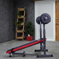 Banc simple multifonctionnel personnalisé et support d'haltères équipement de fitness pliant à domicile pour lit d'haltérophilie et banc d'haltères
