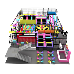 Cheap Children's Indoor Playground Equipment Kids Indoor Playground With Ball Pool <b>Trampoline</b> - Product Image 1