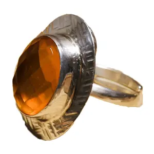 Sterling Silver Amber Ring Natural Gemstone Ring Baltic Amber Jewelry Engagement Ring