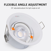 Plafonnier Led Mr16 pour salon, hôtel, maison, abat-jour Anti-éblouissement, lumière profonde, 3W, 5W, 6W, 7W, 85mm, IP20