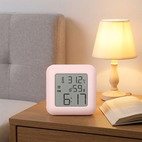 Thermomètre hygromètre numérique à écran LCD, capteur de température précis, plastique ABS, usage domestique, personnalisable OEM/ODM