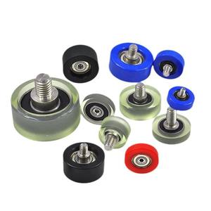 Roues silencieuses en PU fournies par le fabricant, modèle 608, rouleaux revêtus de caoutchouc avec roulements en caoutchouc et vis - Product Image 4