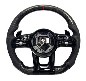 Volant sport <span class=keywords><strong>AMG</strong></span> en cuir et fibre de carbone pour <span class=keywords><strong>Mercedes</strong></span> Benz <span class=keywords><strong>C</strong></span> E S G GLE GLS GLC CLS W213 W222 W205 C63, nouvelle édition améliorée - Product Image 5