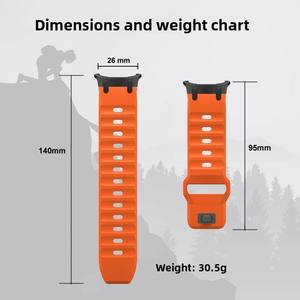 Correas de Reloj de Silicona al por Mayor de Fábrica para Samsung Watch 7 Ultra 47mm, Correa de Repuesto Deportiva Suave de Alta Calidad - Product Image 2