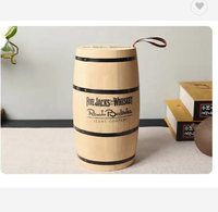 Vente en gros de mini boîte ronde recyclable en bois de paulownia écologique emballage de grain de café et de vin