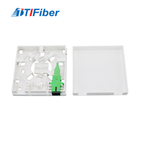 86 Type FTTH Fiber Optic Wall Outlet Box SC APC SX 2 Core for Indoor Subscriber Premise Access and Termination