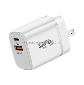 30W <b>USB</b> <b>C</b> Fast Charging <b>Adapter</b> Mobile Phone QC3.0 <b>USB</b> Wall Charger <b>Type</b>-<b>C</b> Travel Smartphone Charger - Product Image 1