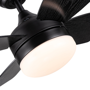 30 inci ABS mewah 4 pisau <span class=keywords><strong>Motor</strong></span> DC kebisingan rendah CE ETL bersertifikat dekorasi kamar tidur kipas langit-langit dengan lampu LED - Product Image 2